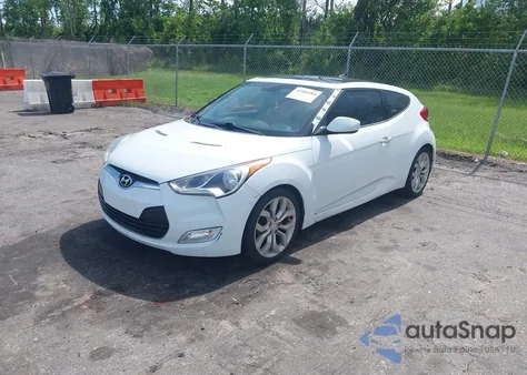 2012 Hyundai Veloster Base W/Red/Black из США, поврежденный, VIN KMHTC6ADXCU050034